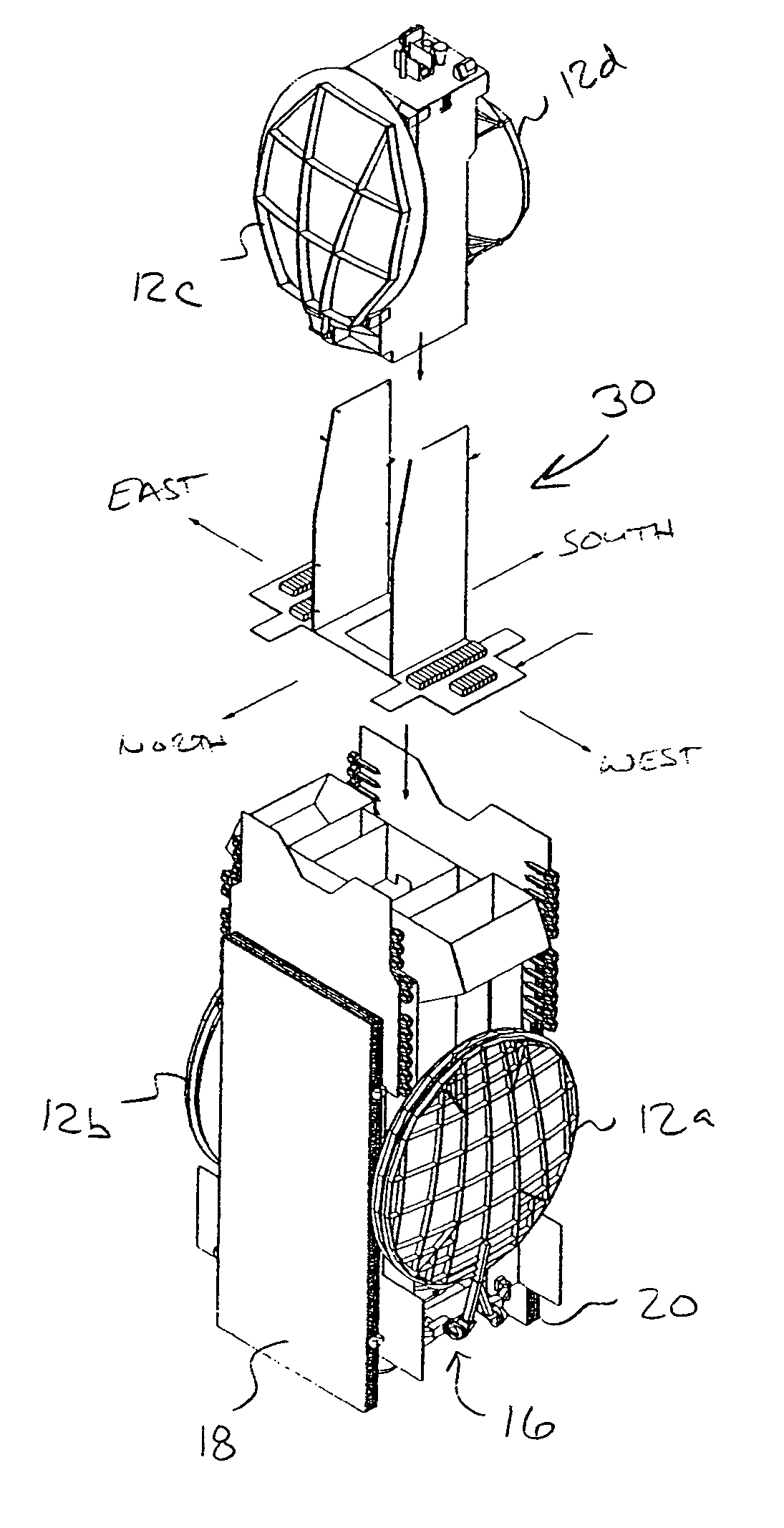 Independent East/West thermal management system