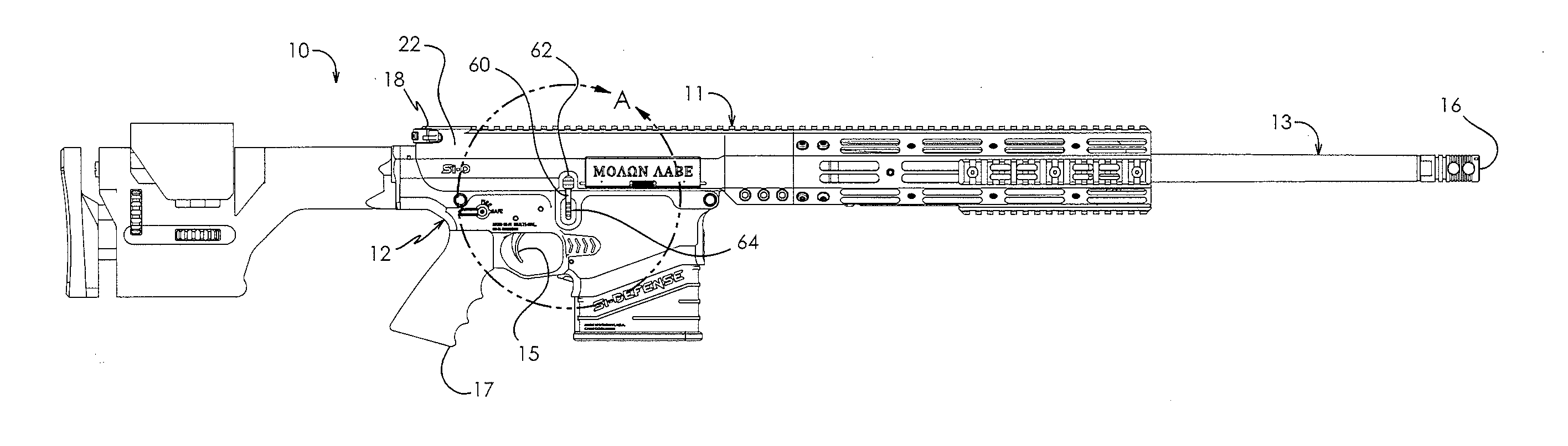 Ambidextrous bolt catch and magazine release and firearm