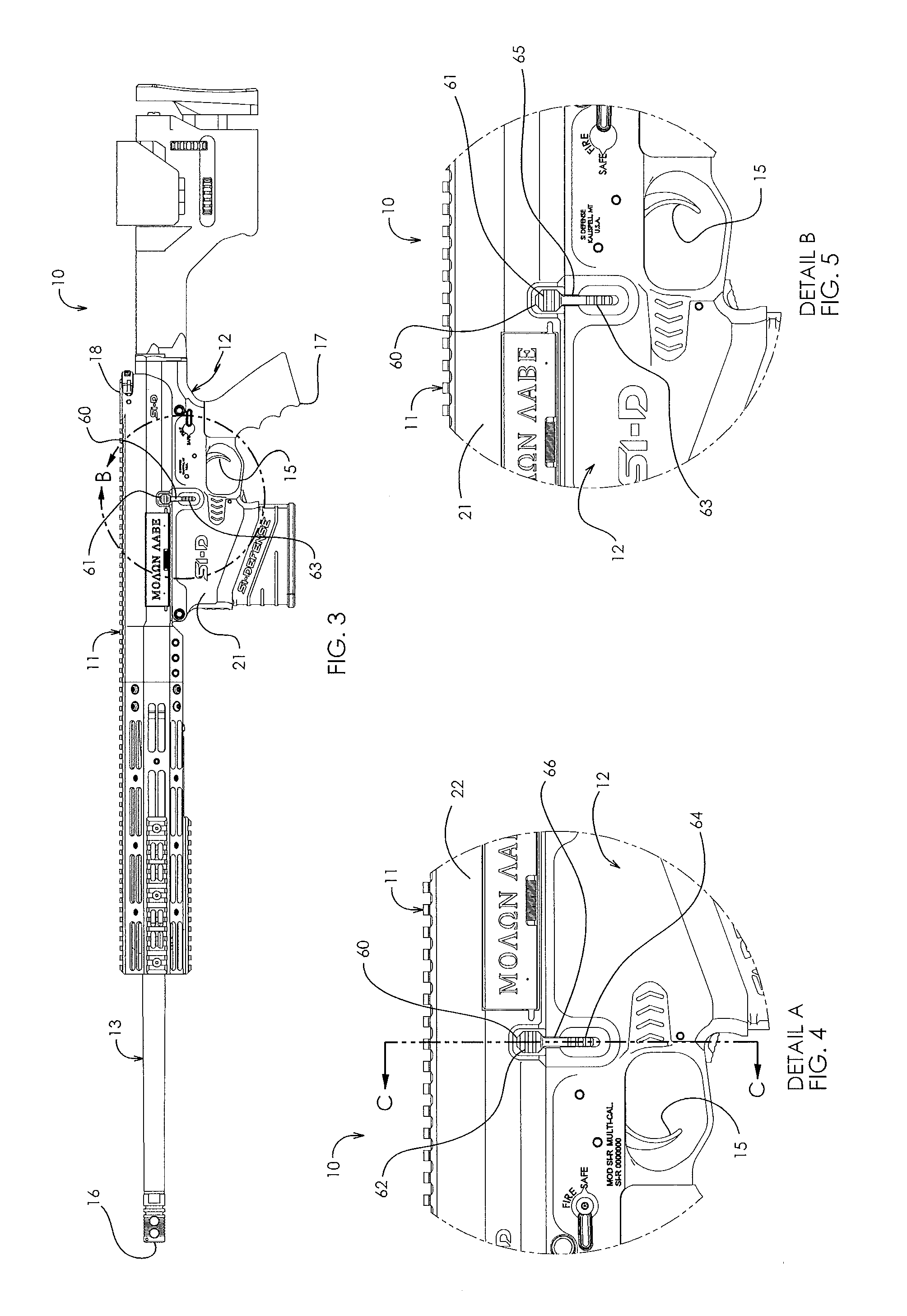 Ambidextrous bolt catch and magazine release and firearm