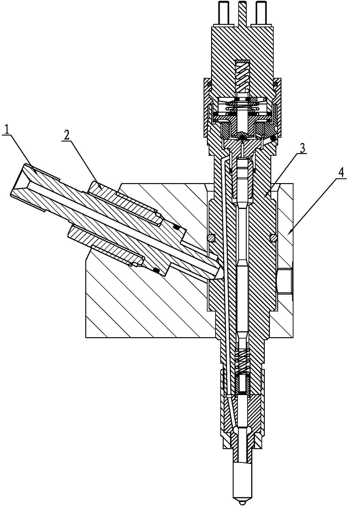 Synchronous oil supply and hold-down device for detecting high-pressure common-rail oil sprayer online and application method thereof