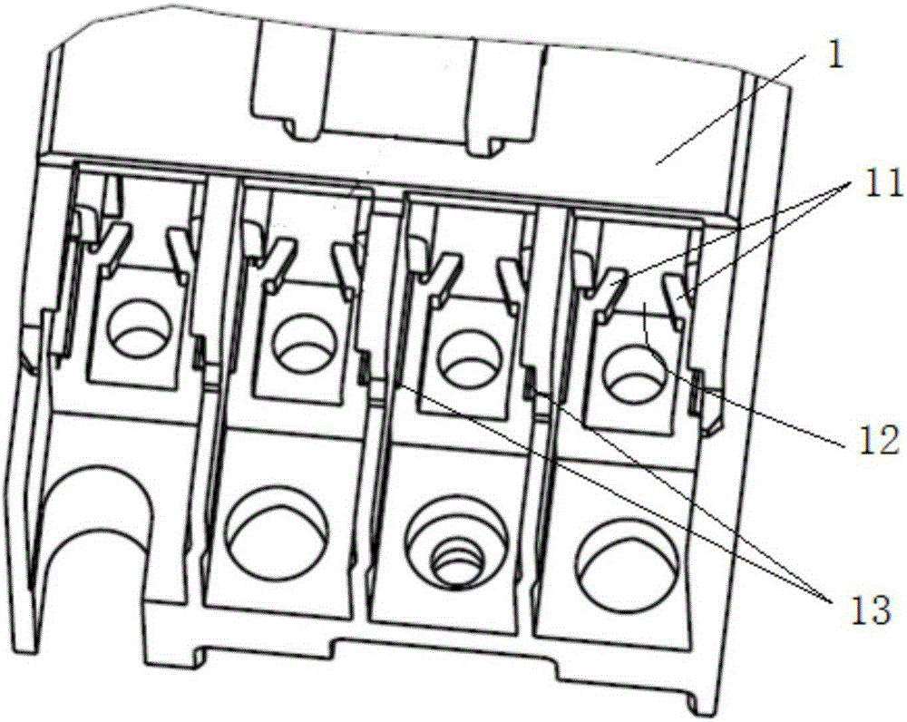 Contact plate fixing structure