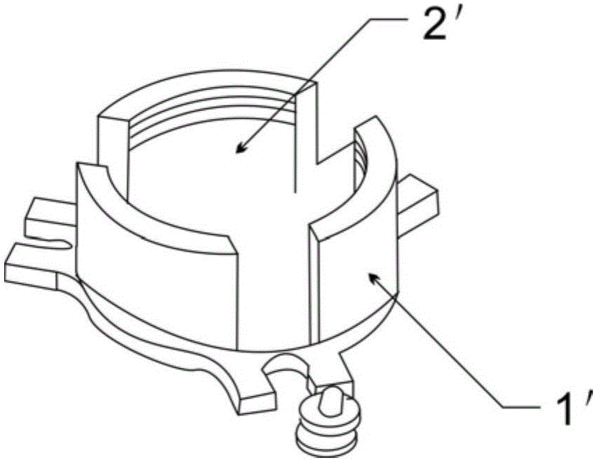 Microwave isolator cavity component