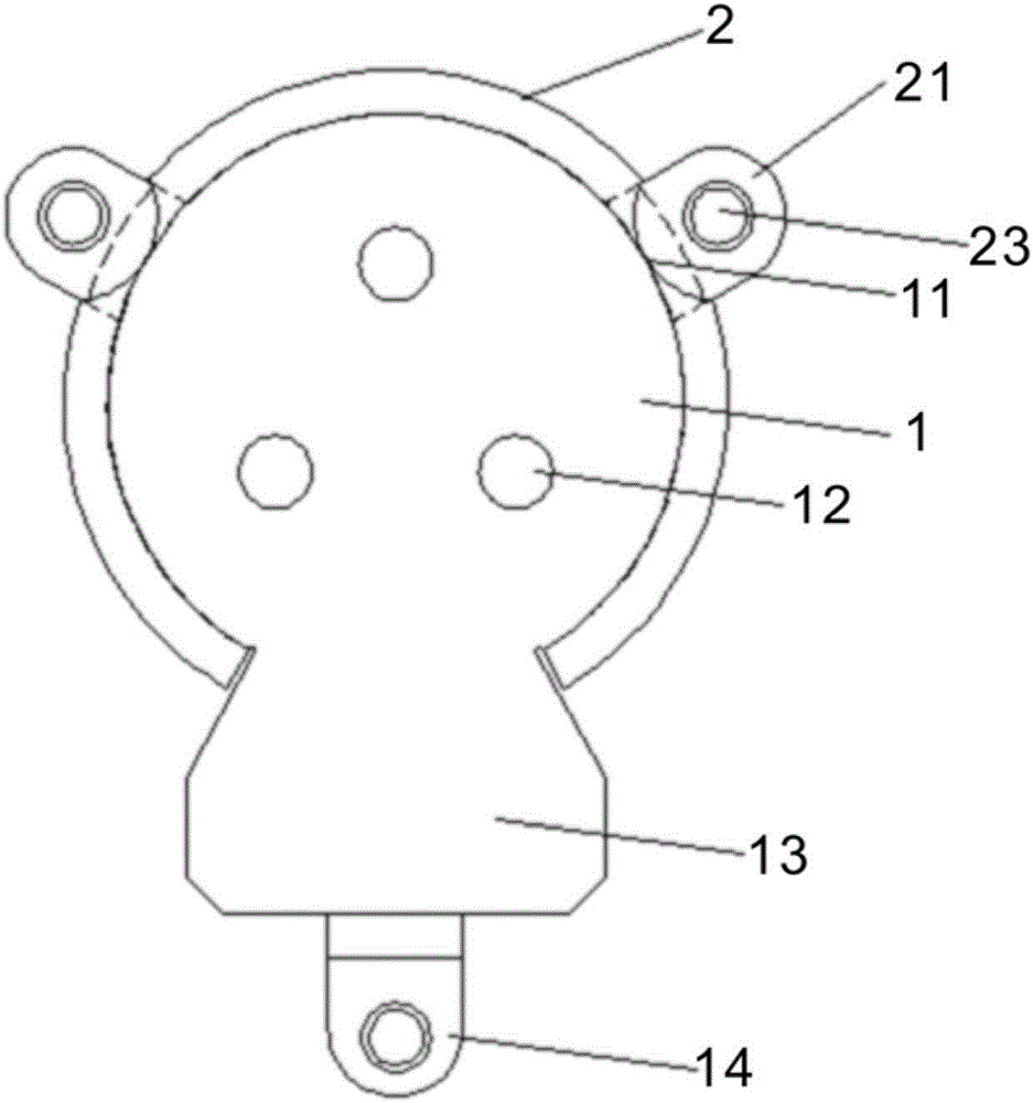 Microwave isolator cavity component