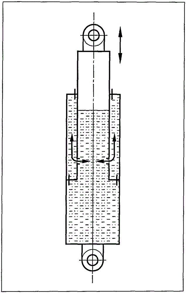 Two-channel lateral rigidity semi-active hydropneumatic suspension