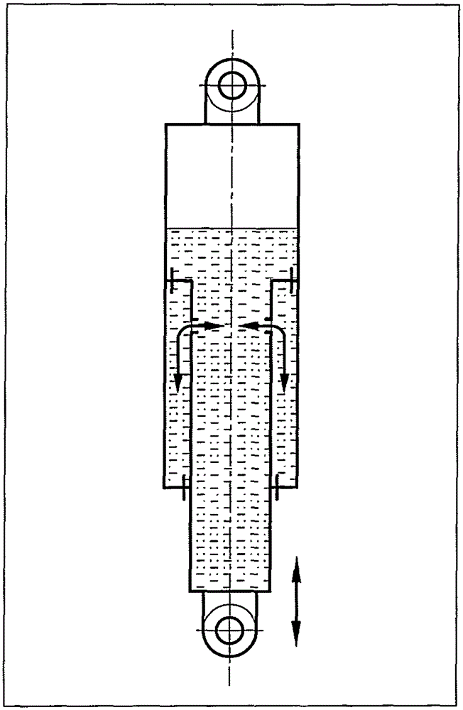 Two-channel lateral rigidity semi-active hydropneumatic suspension