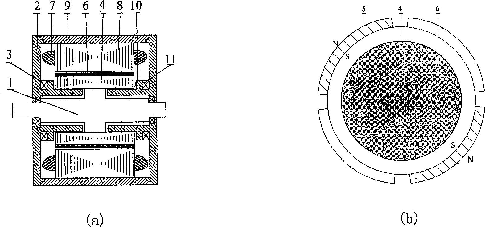 Bypass mixed excitation electrical motor