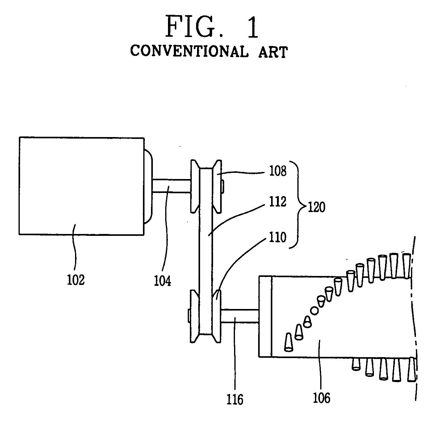 Brush assembly of cleaner