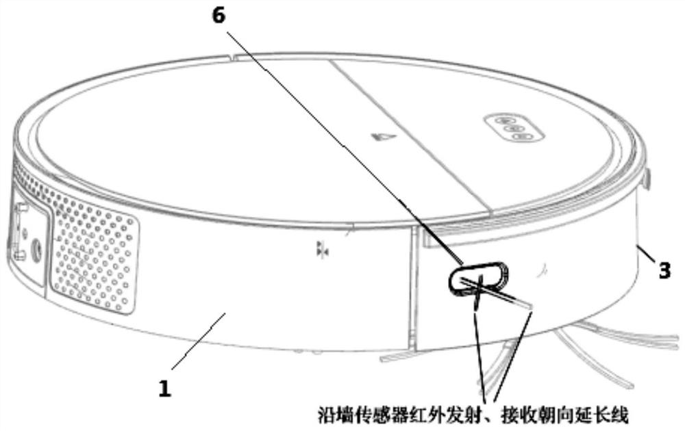 A motion control method of sweeping robot along the wall