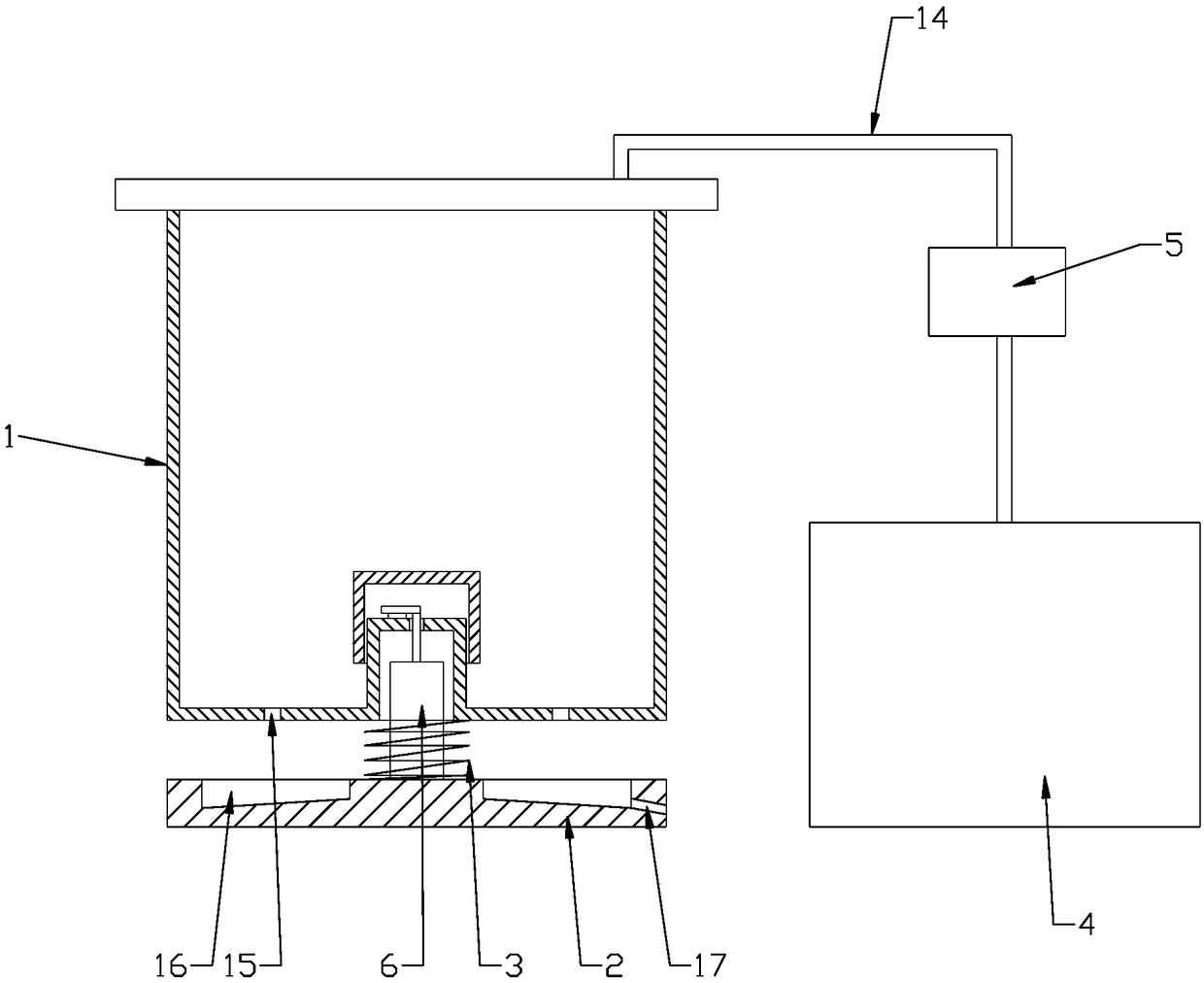 Gravity-induction type automatic watering flowerpot