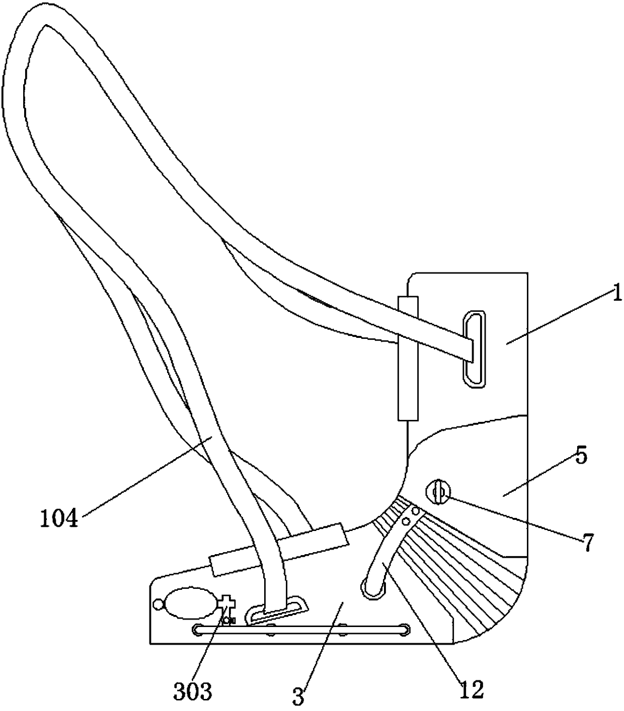 External orthopedic fixator for elbow joint