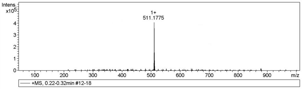 Fluorescent compound for tertiary oil recovery oil flooding viscosity detection and its preparation method and application