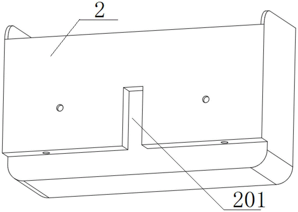 Automatic positioning chip accumulation box of a slicer