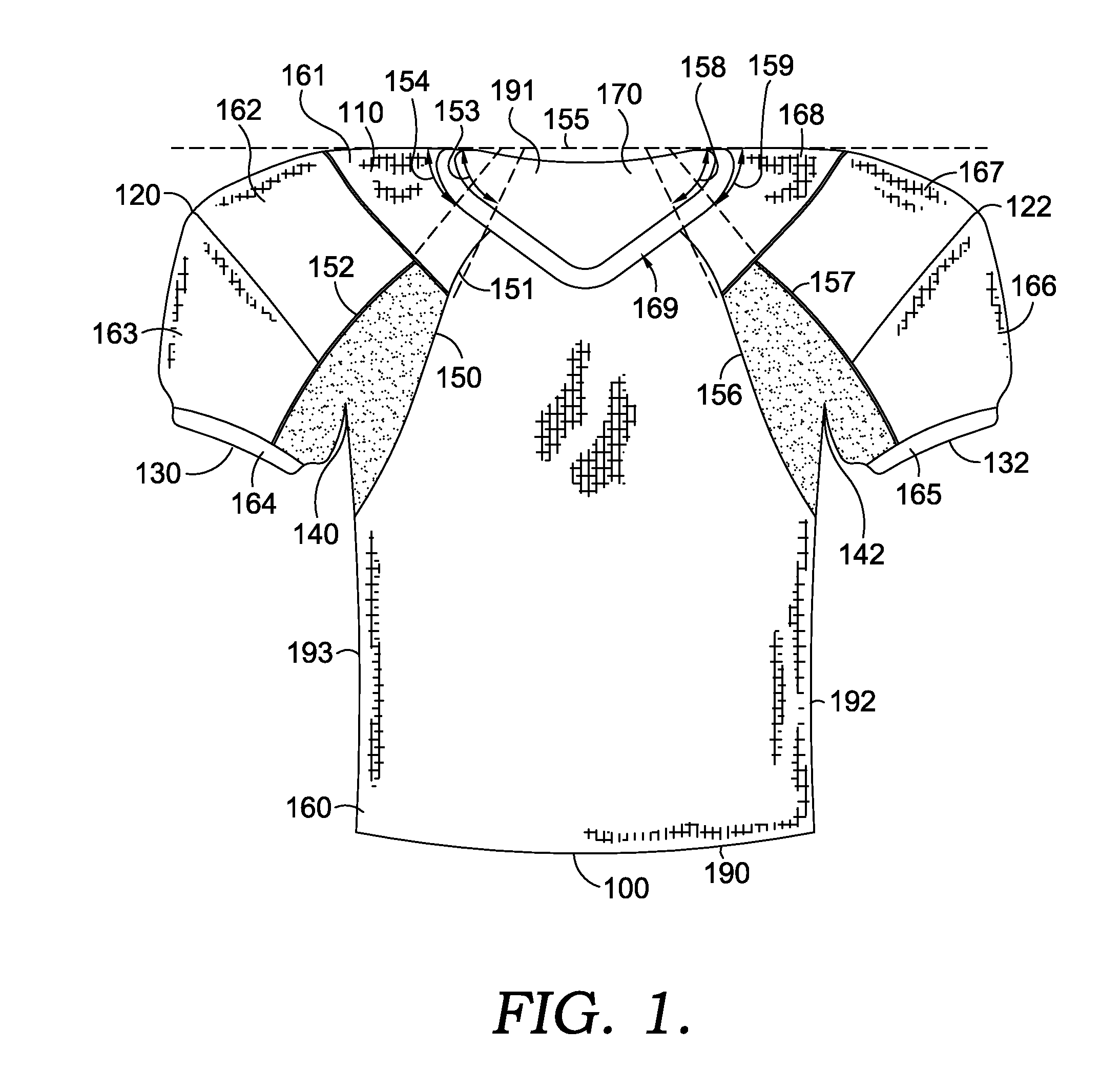 Optimal Range Of Motion Garment Utilizing Sleeve Openings And Gussets