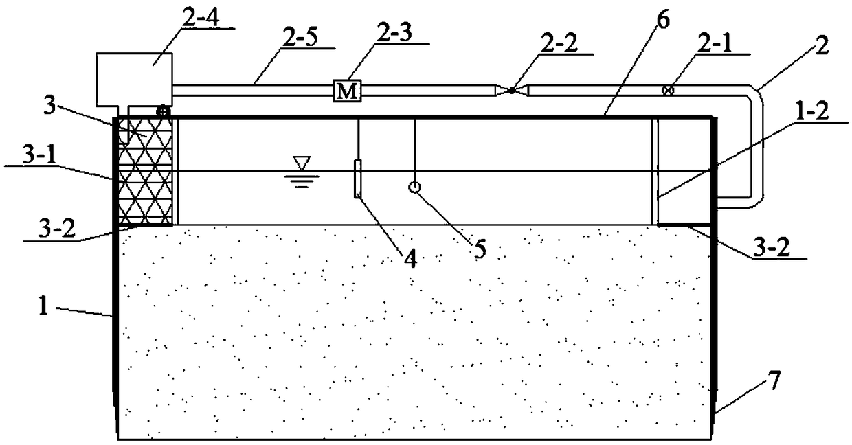 In-situ test device and test method for simulating hyporheic exchange of wild high concentration pollutants