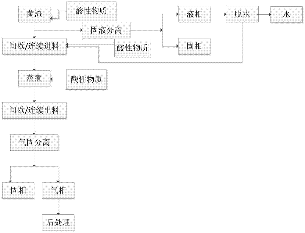 Treatment technology for antibiotic fungus residues