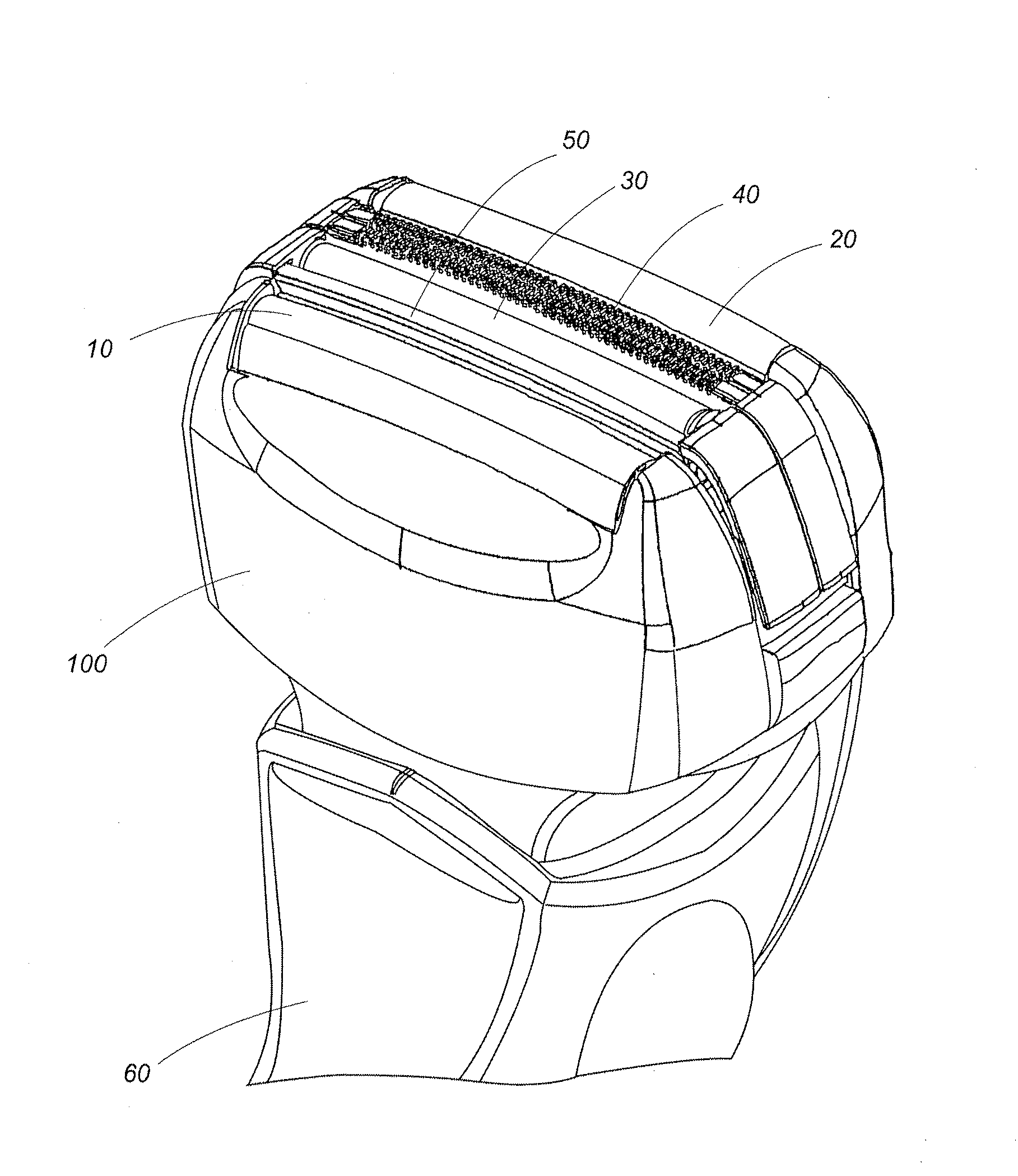 Shaving foil for a dry shaver