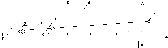 Heavy-caliber reinforced concrete pipe pull-type opening alignment method