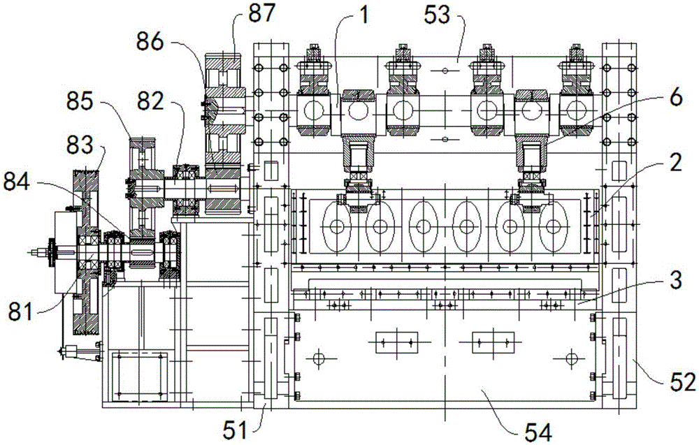 Mesh machine with feed table