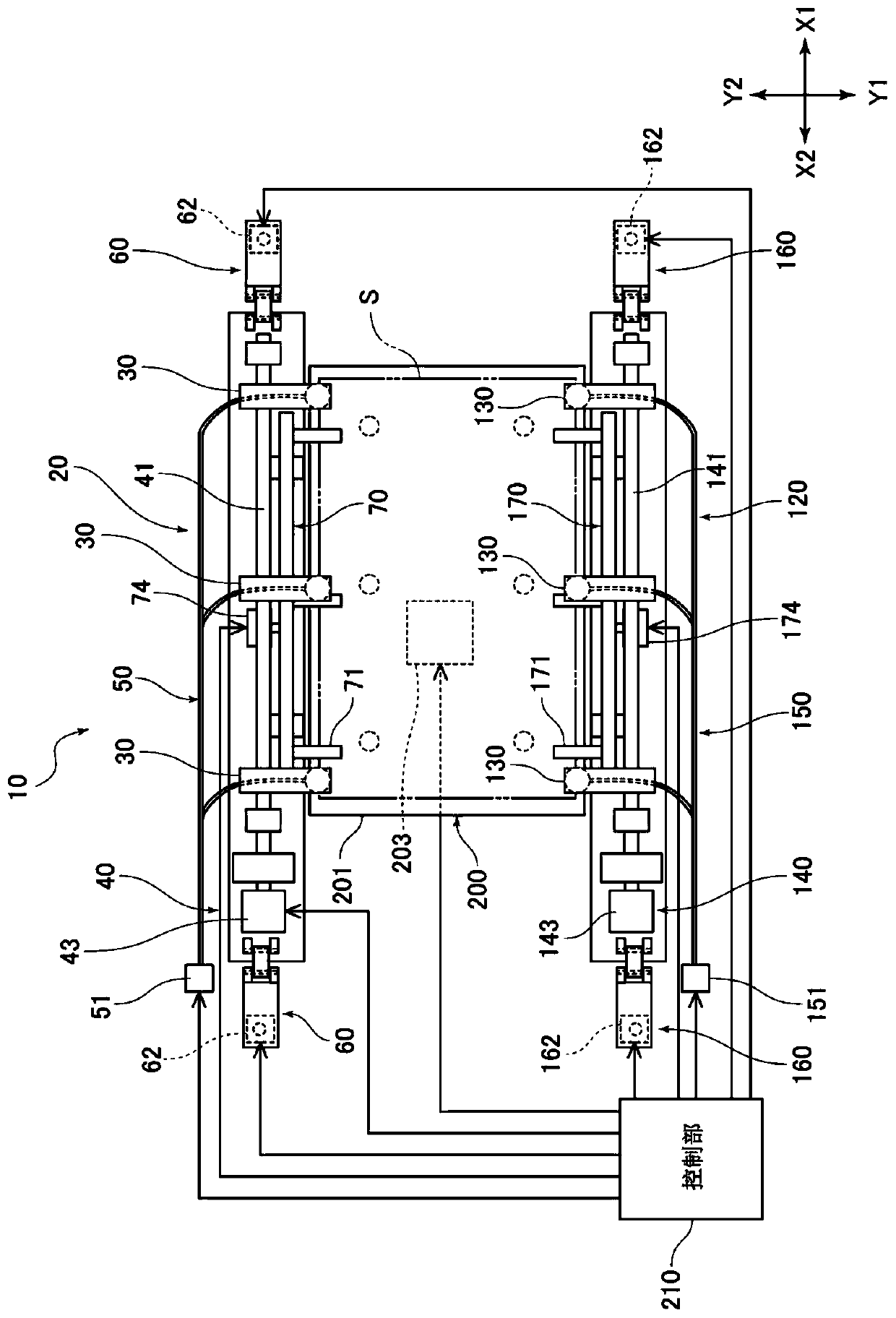 Film withdrawing device and manufacturing method of flexible printed circuit board