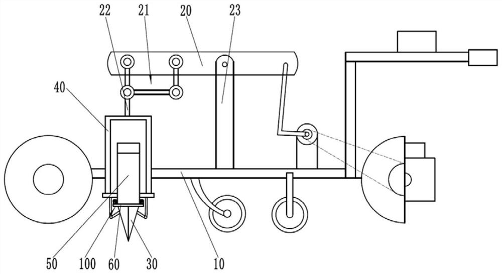 Greenhouse vegetable seedling transplanting machine