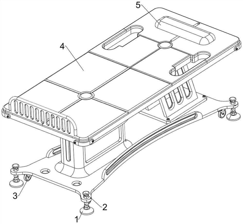 Multifunctional bed for lung puncture