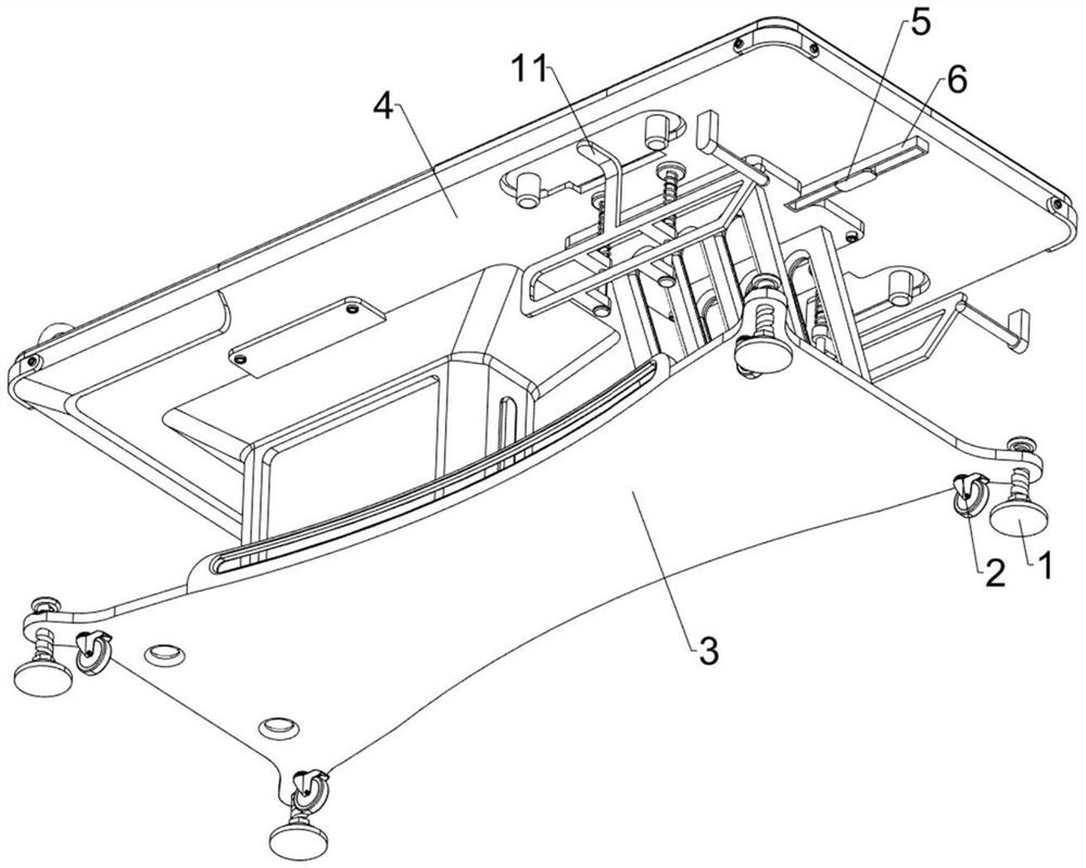 Multifunctional bed for lung puncture