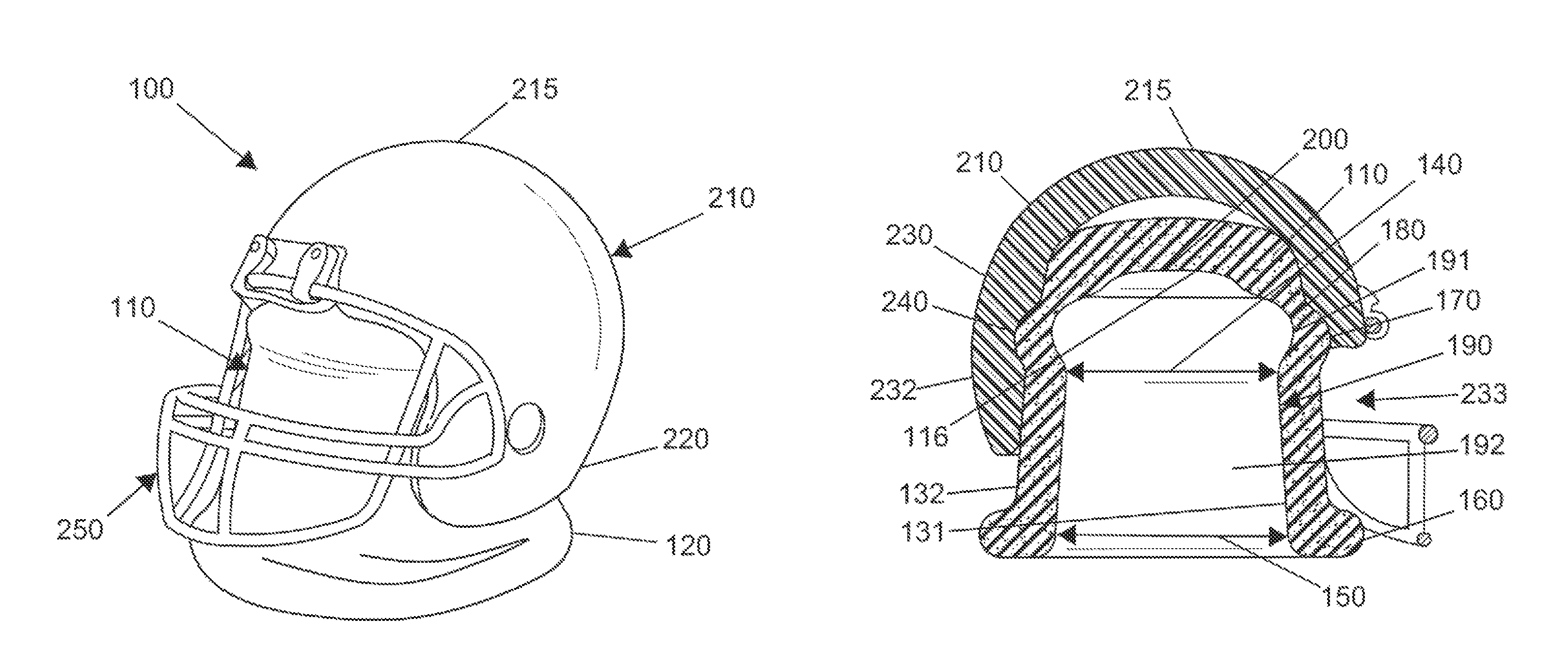 Composite sealing cap for bottles having novelty football helmet