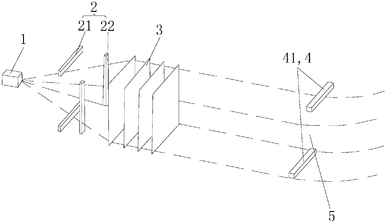 Particle projection space imaging system