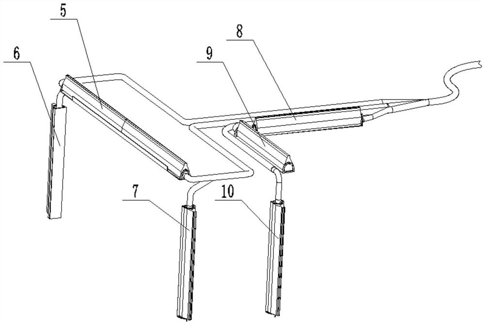 Modular fully mechanized excavation face air curtain device and using method