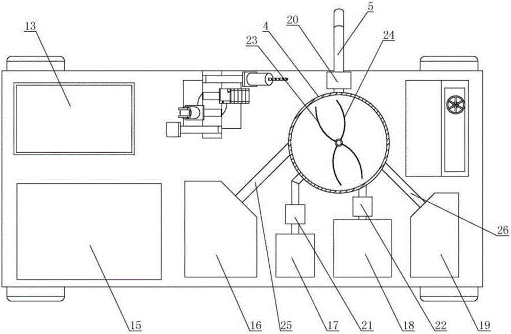 Automatic construction device for net hanging and spray-seeding on highway