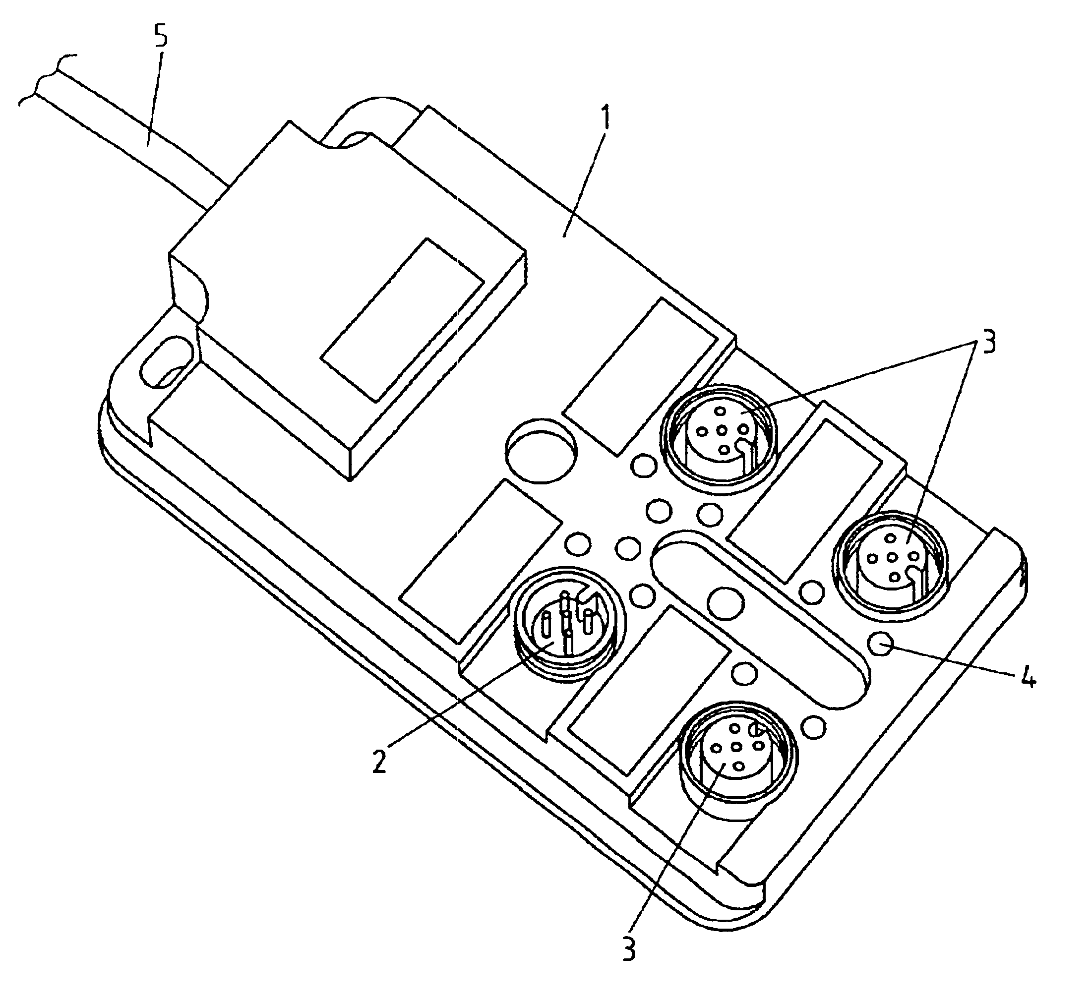 Connection system for connecting weighing cells