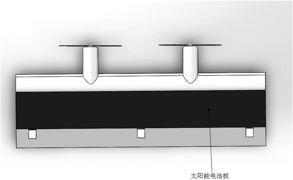 Joint heat radiation device for solar cell panel and propeller motor of high-altitude air vehicle