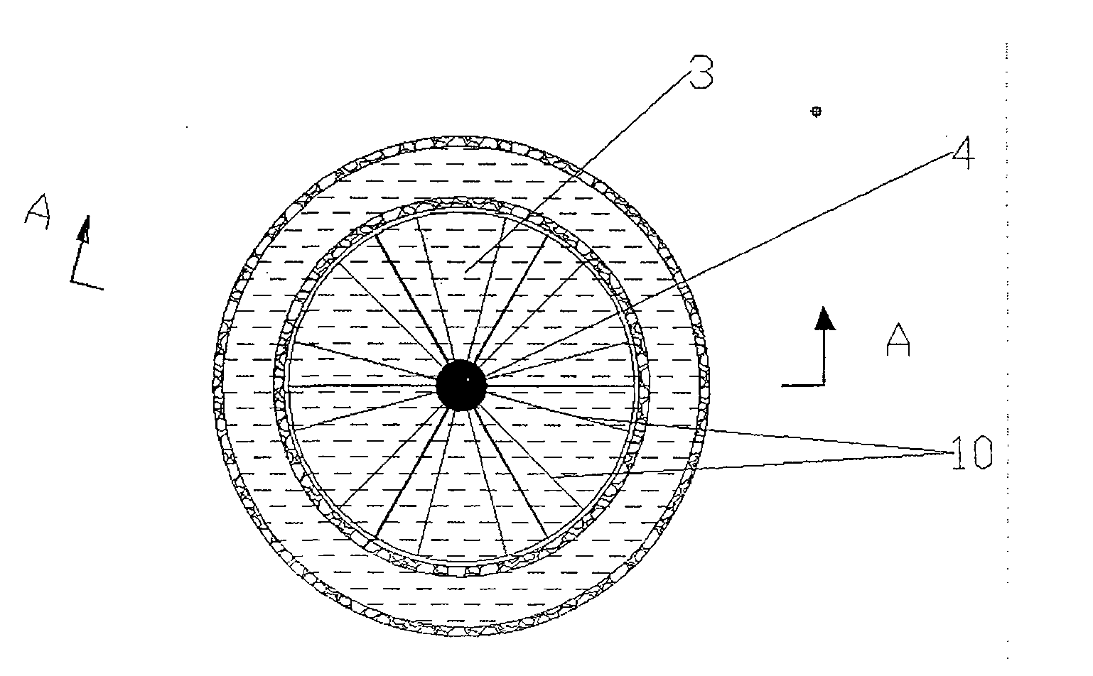 Radial settling tank with multiple layer settlement plate