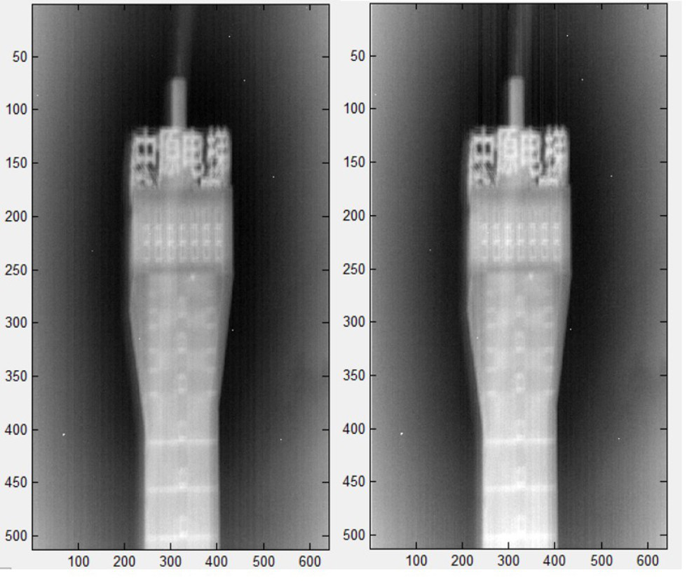 Method for removing vertical stripes of infrared image in real time by using improved local moment matching