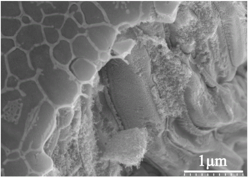 Si-containing nanometer porous Pd material and preparation method thereof