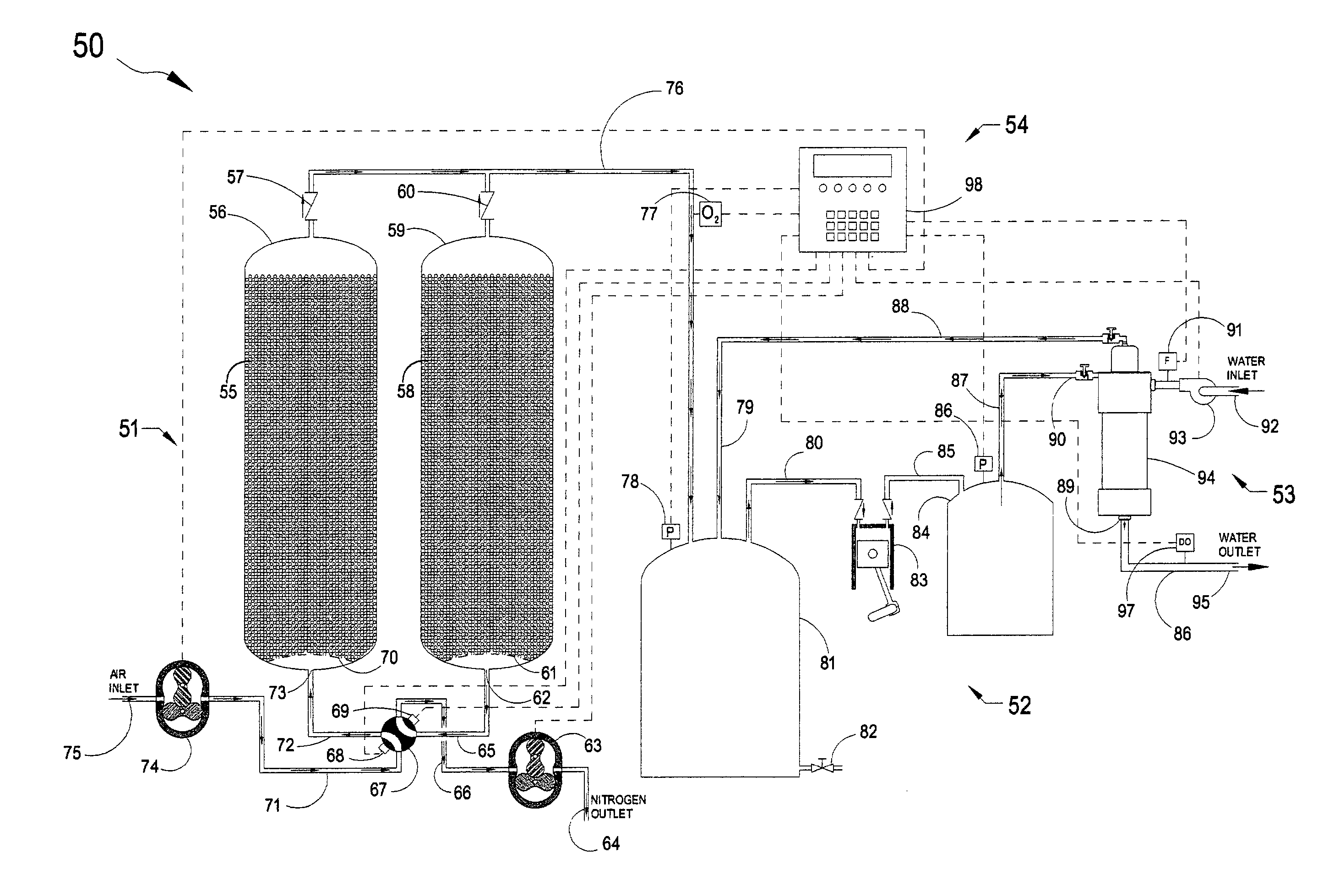 Methods and apparatus for supplying high concentrations of dissolved oxygen and ozone for chemical and biological processes