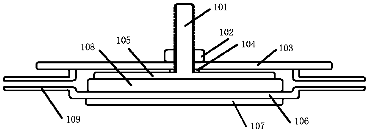 A gas dielectric barrier discharge plasma generating device