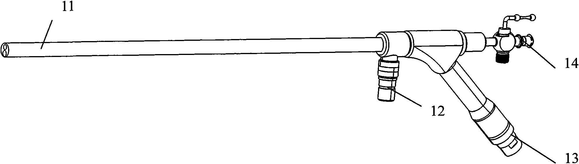 Hard laser anorectal endoscope system