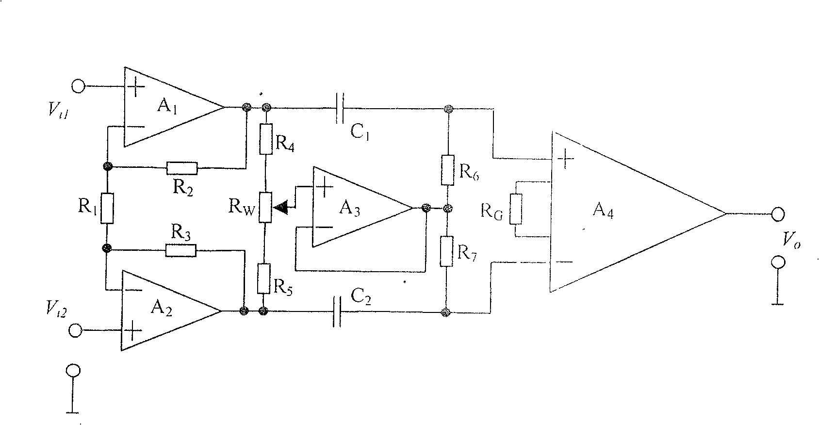 High common mode rejection ratio preamplifier