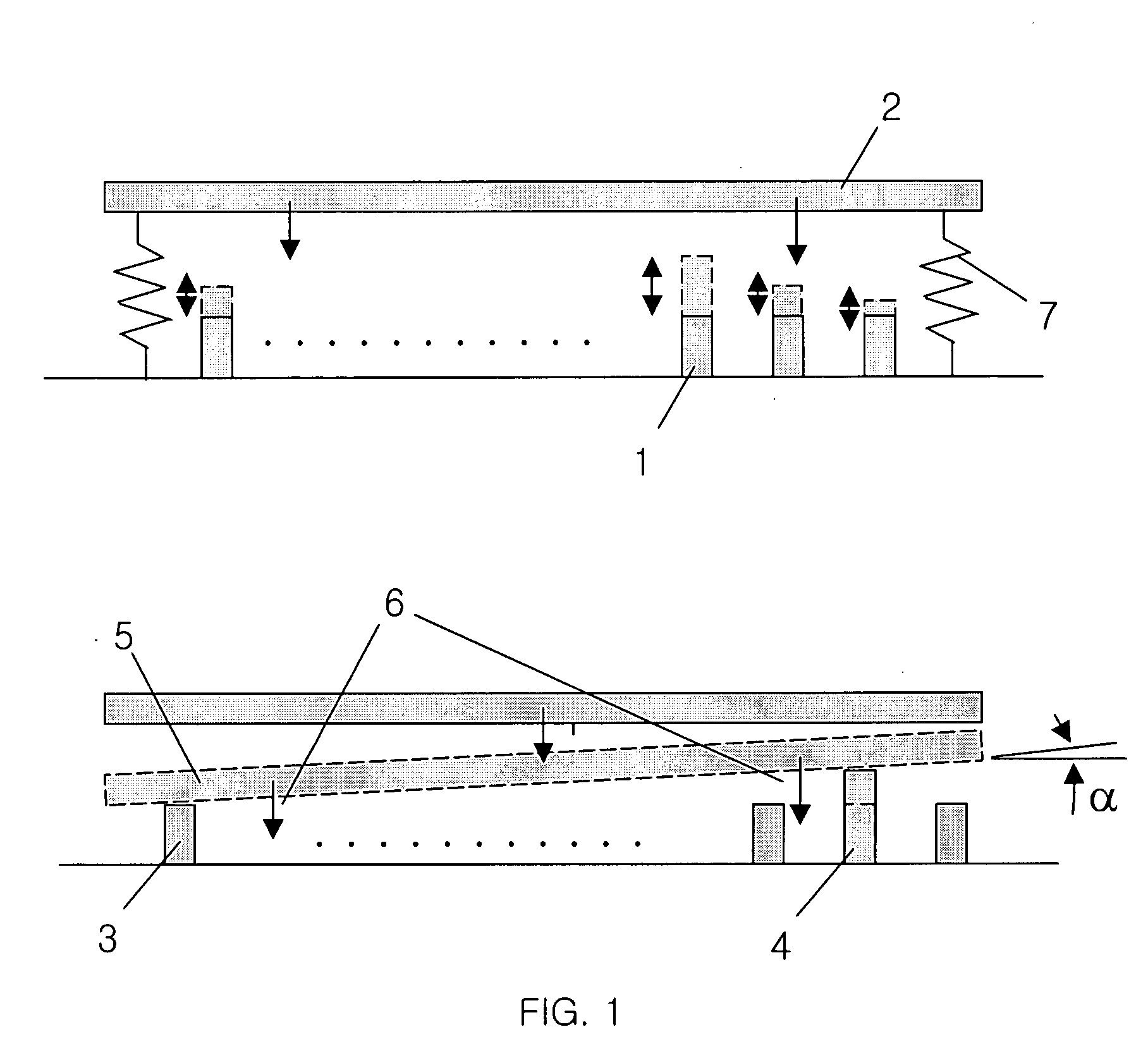 Variable focal length lens and lens array comprising discretely controlled micromirrors