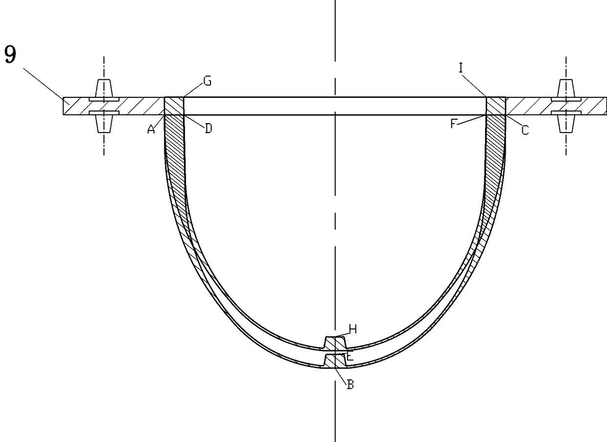 Casting method of propeller fairing with great wall thickness difference