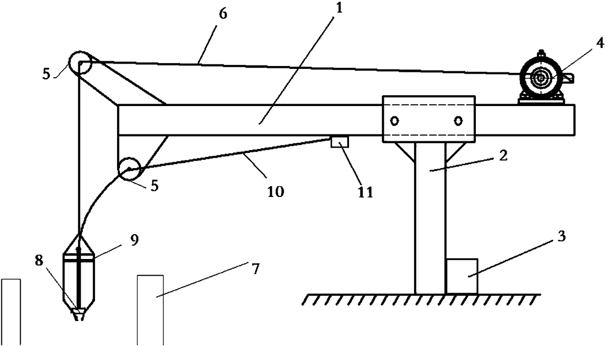 Ladle filler sand feeding device