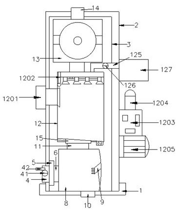 Metallurgical special waste gas treatment device