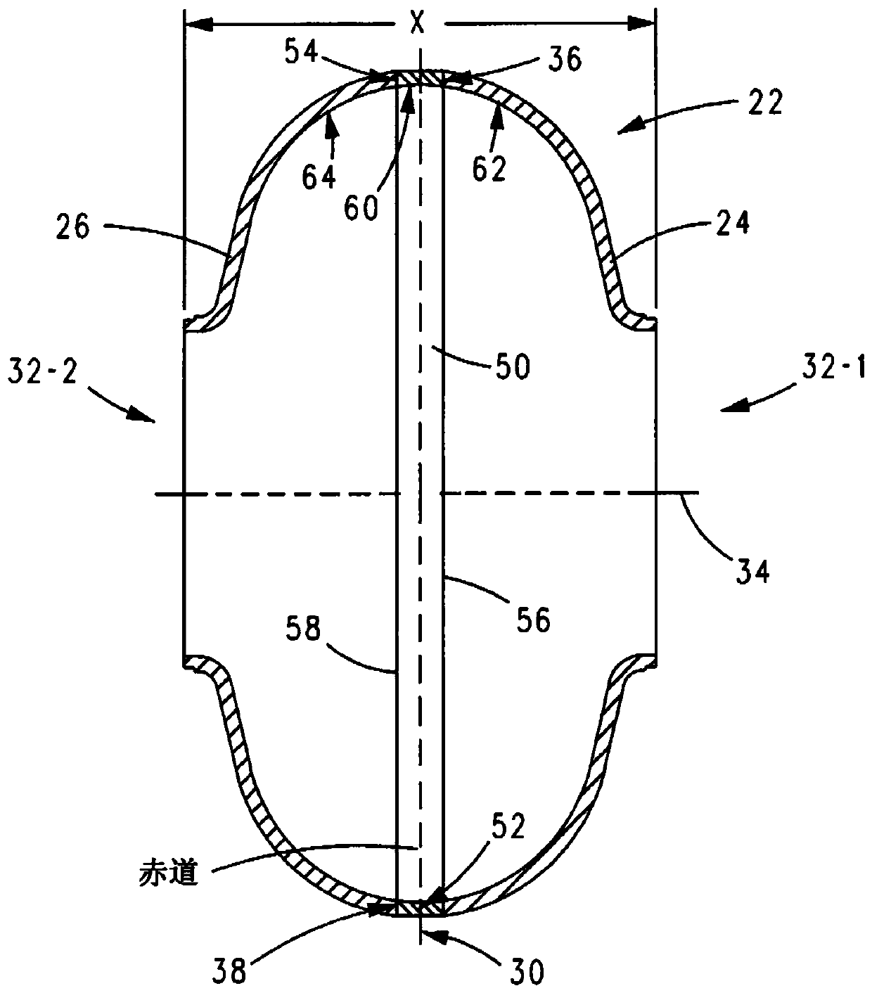 Superconducting resonating cavity and method of production thereof