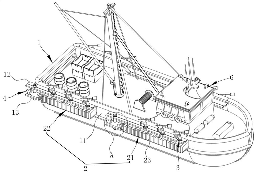 Automatic coordination device for wind wave resistance and direction adjustment of offshore ship and using method of device