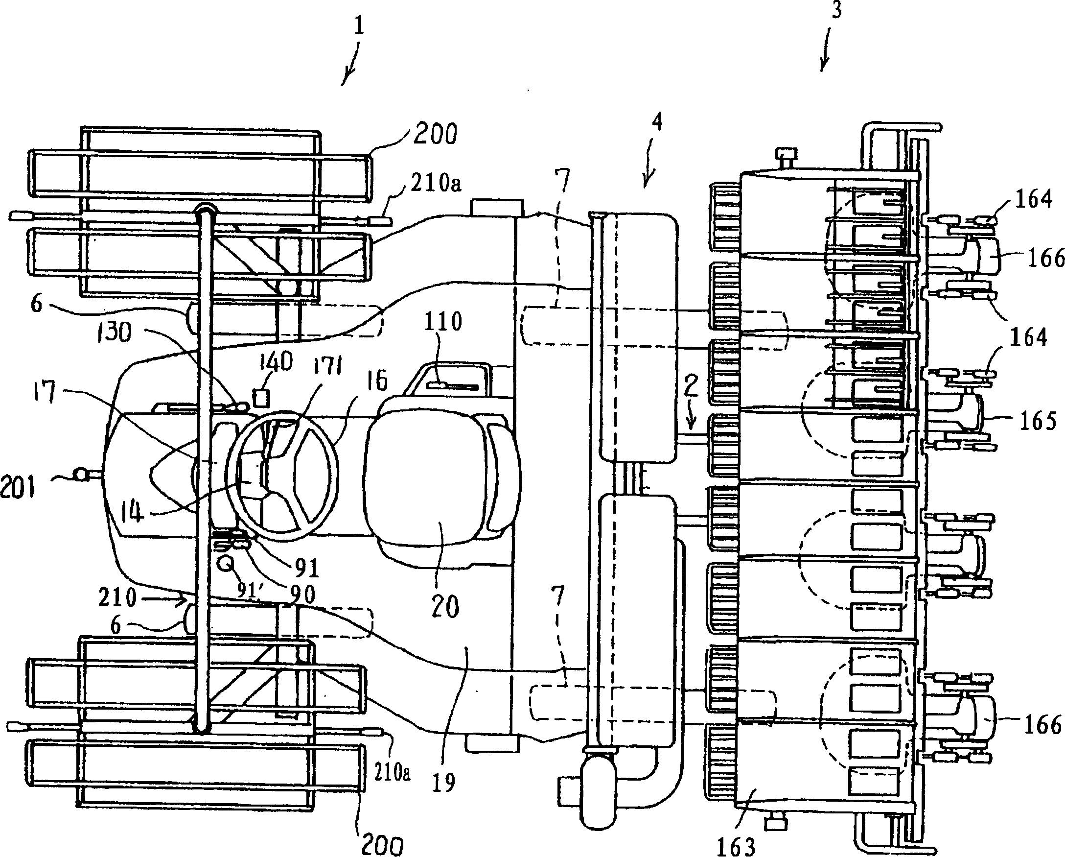 Manned rice transplanter