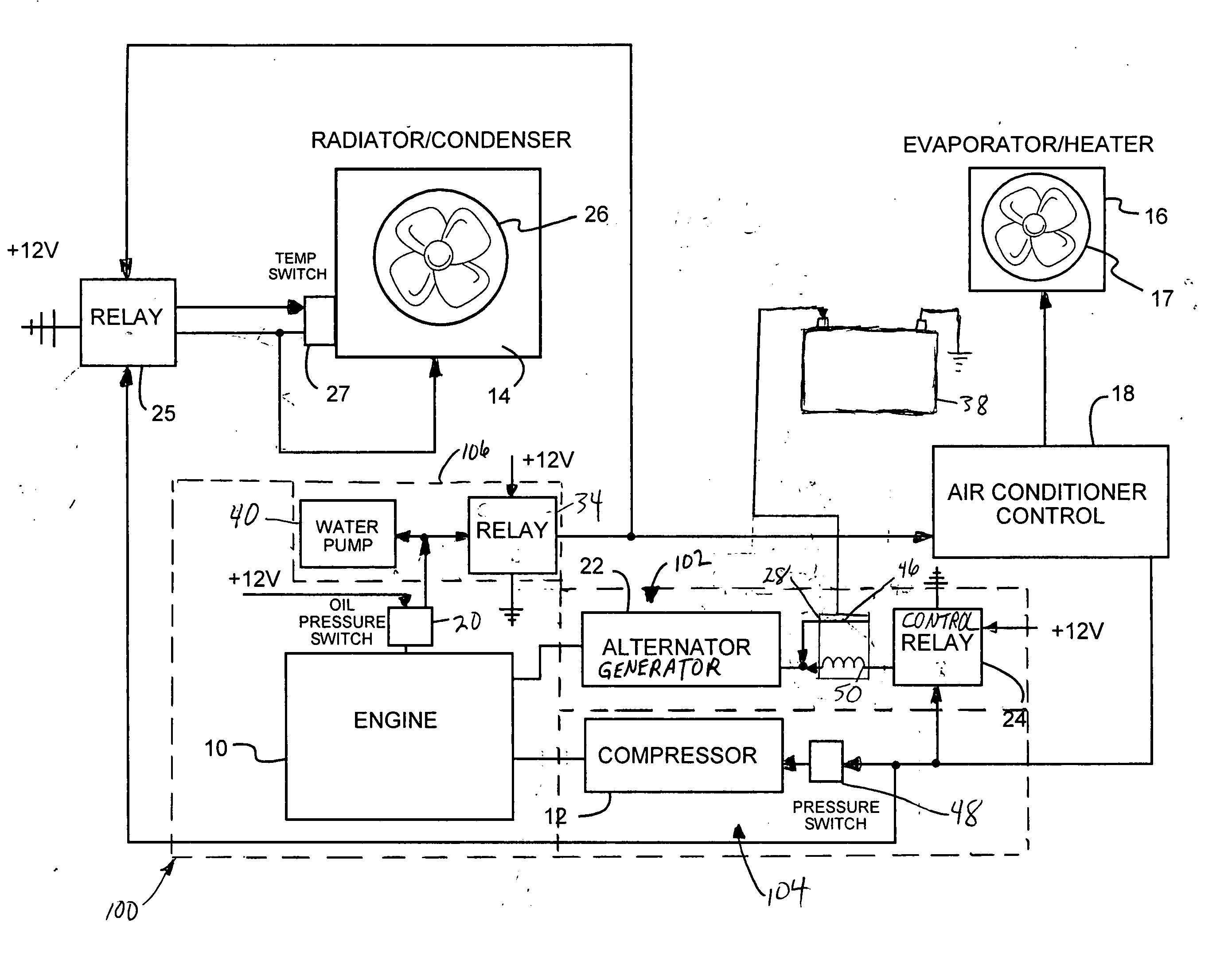 Load management auxiliary power system