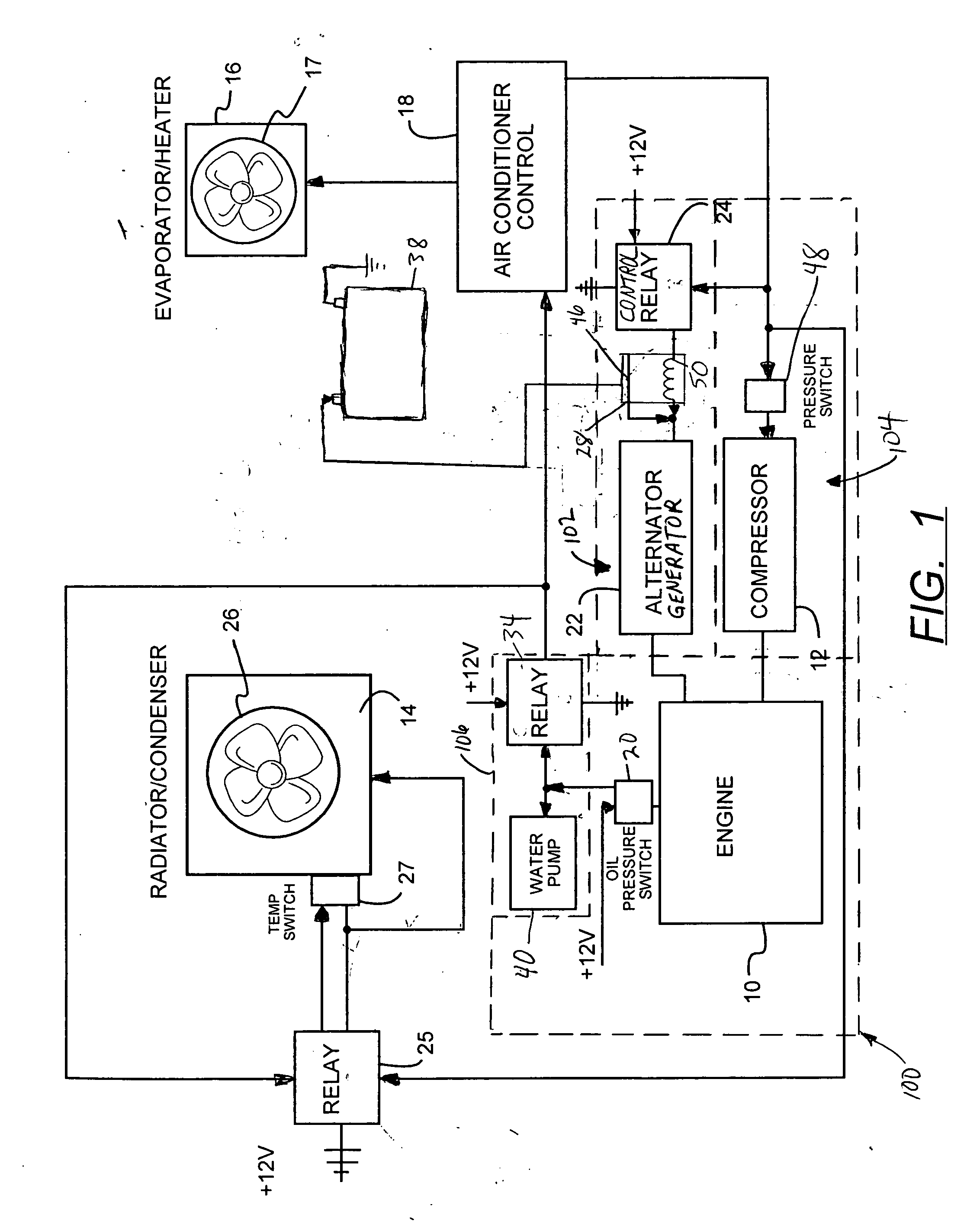 Load management auxiliary power system