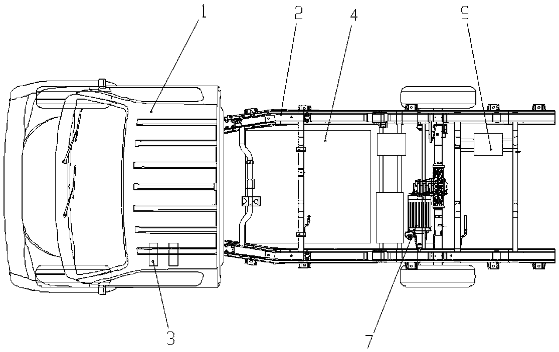 Unmanned pure electric sanitation vehicle chassis and chassis network system