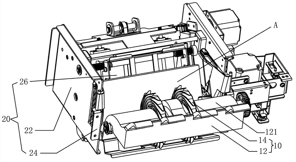 Bill stacking and sorting device and bill stacking and sorting system